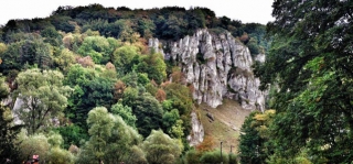 Ojców nära Kraków - slottsruin och nationalpark