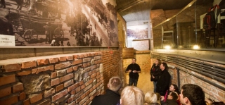 Den underjordiska turistleden i Rzeszów i sydöstra Polen